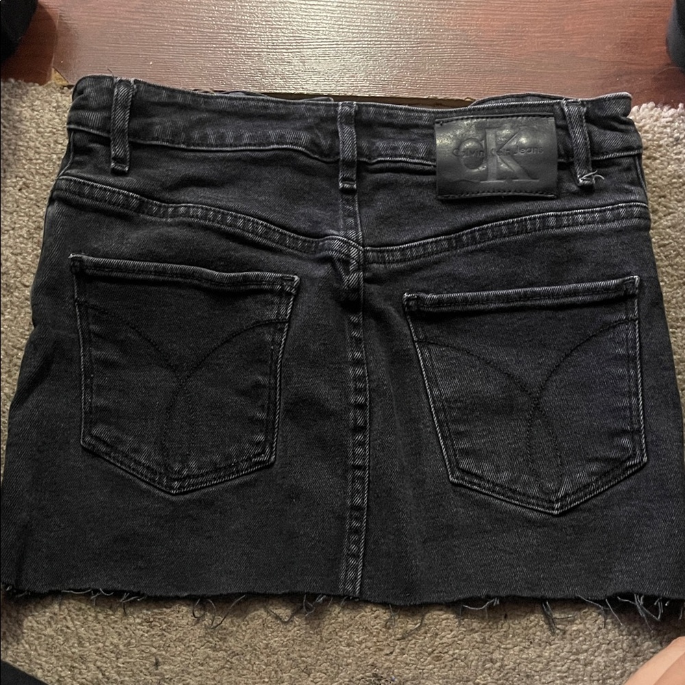 Calvin Klein Dark Denim Mini Skirt